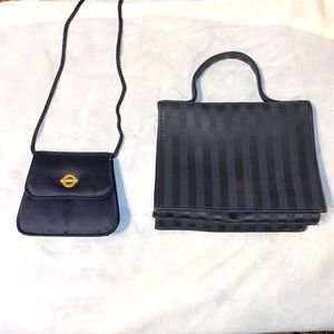 Two for One black clutch bags